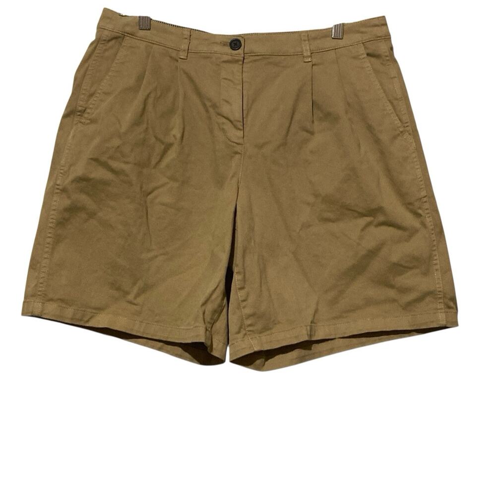 J.Crew Chino Shorts Brown‎ Pocket Bermuda Women’s Size 10 Relaxed Casual Comfy